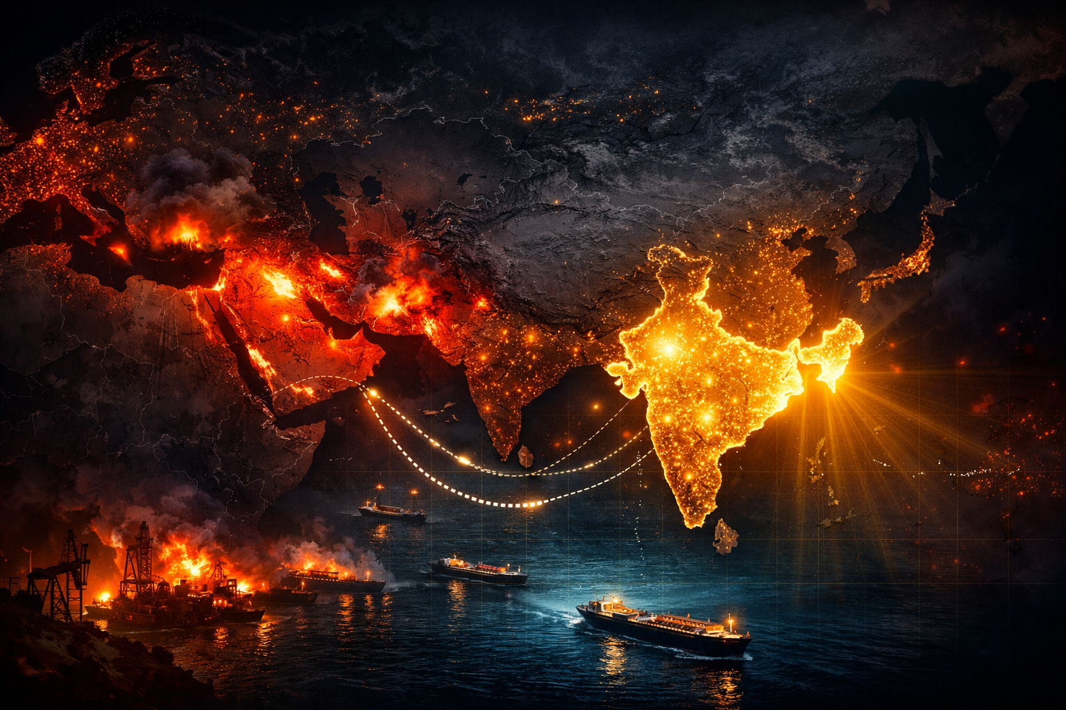 वैश्विक संकट में भारत की दृढ़ रणनीति: ईरान युद्ध, हार्मुज संकट और ऊर्जा सुरक्षा की नई दिशा